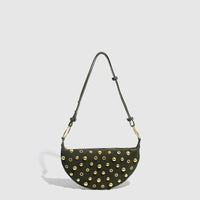Studded Polka Dot Punk Shoulder Bag