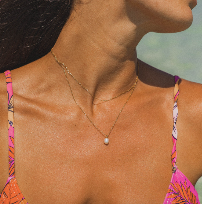 Pearl Diver Petite Necklace